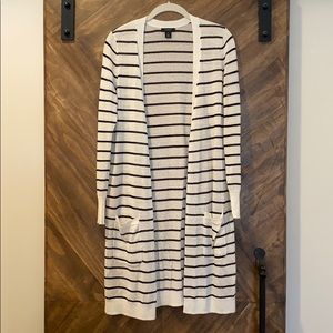 Halogen Black & White Striped Knit Sweater XS